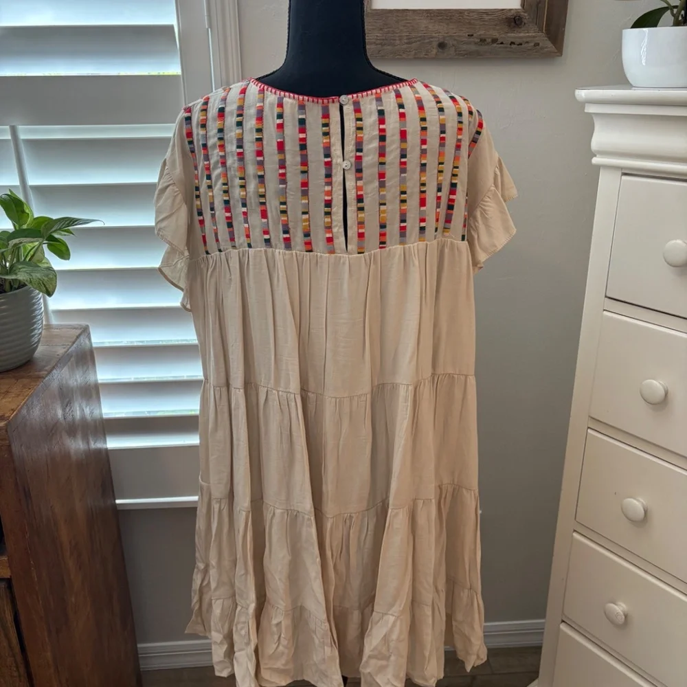 CHICSOUL Free To Wander Dress - Stone,  1X - Picture 2 of 9